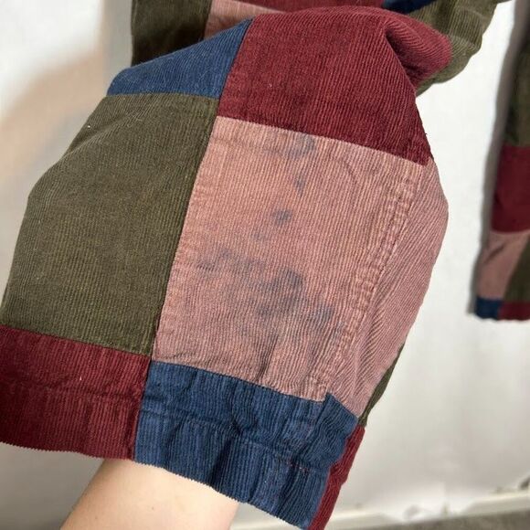 Antik Batik Womens Lamo Patchwork Corduroy Trousers Pants 38 S Straight Leg - Picture 13 of 13